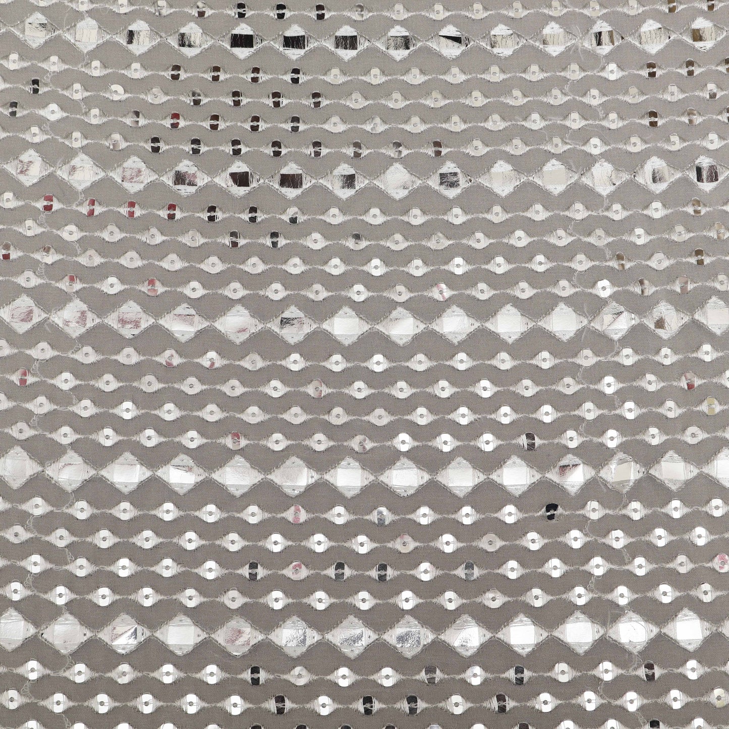 White Color Georgette Embroidery Fabric