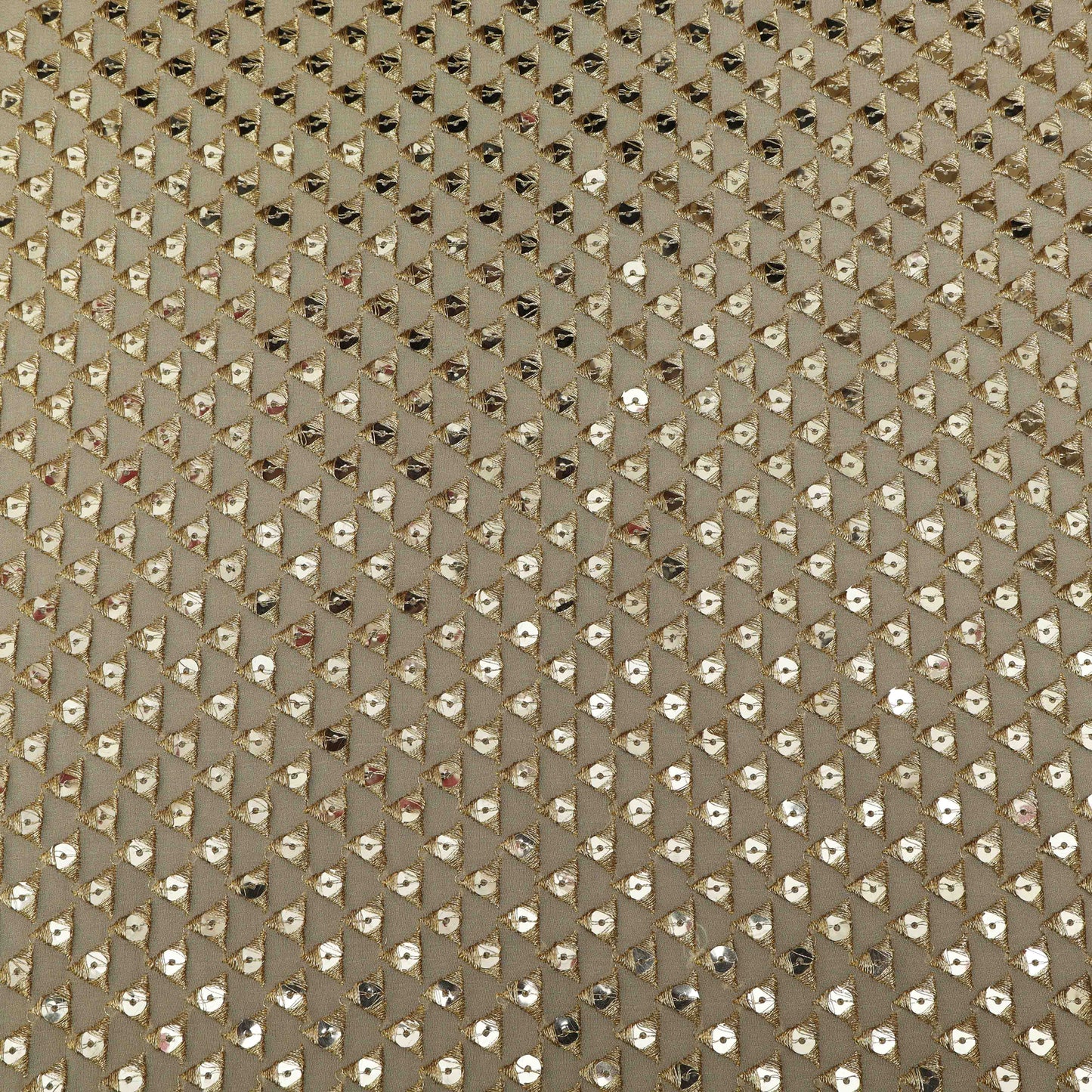 White Color Georgette Embroidery Fabric