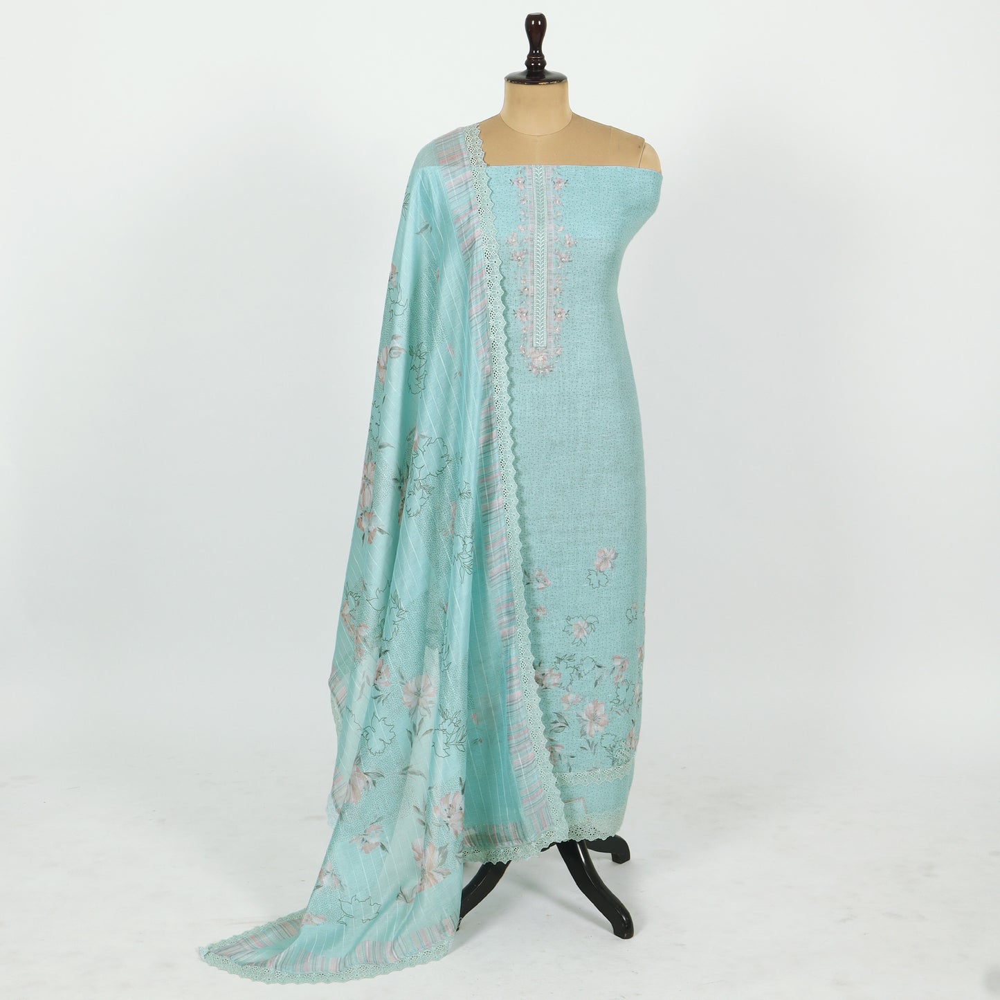 Unstitched Linen Suit Set