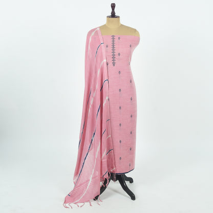 Unstitched Chanderi Suit Set