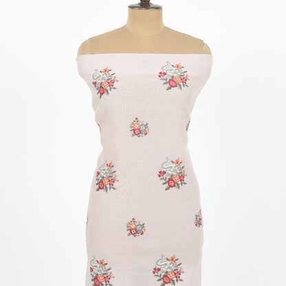 Unstitched Chanderi Suit Set