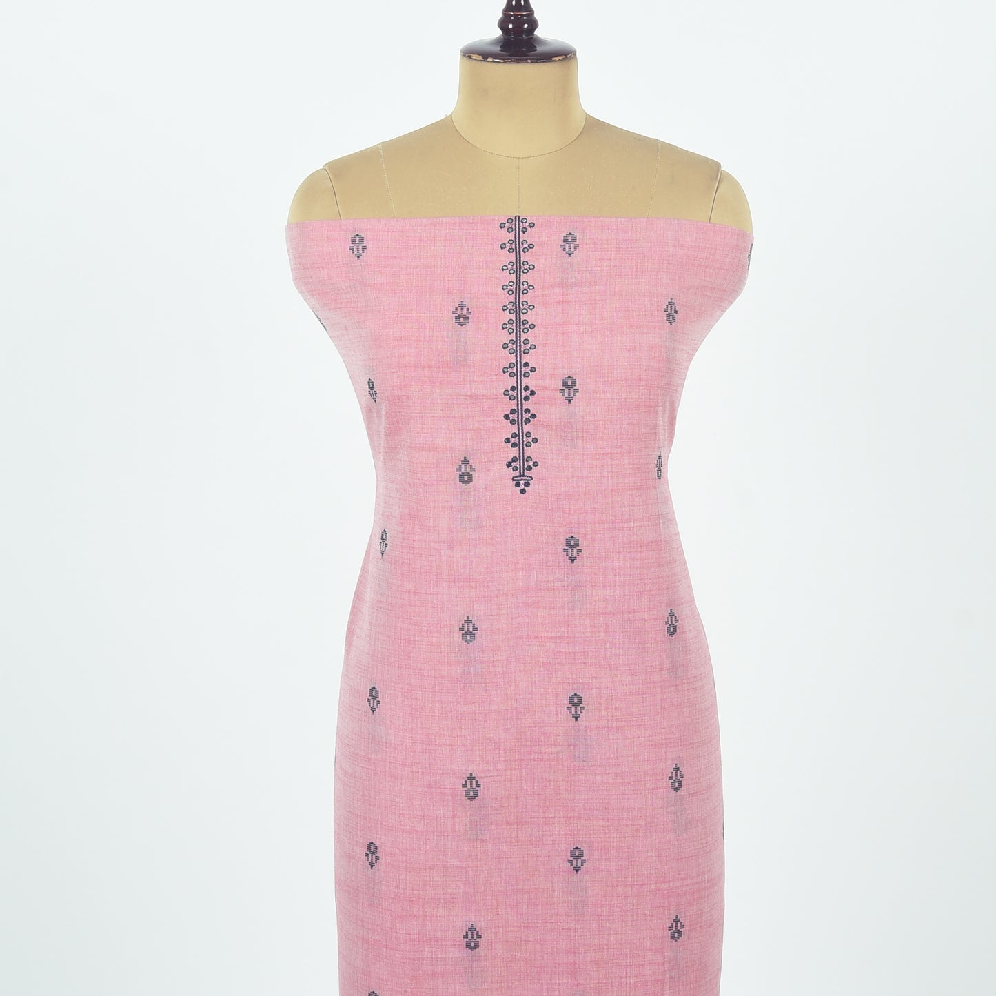 Unstitched Chanderi Suit Set