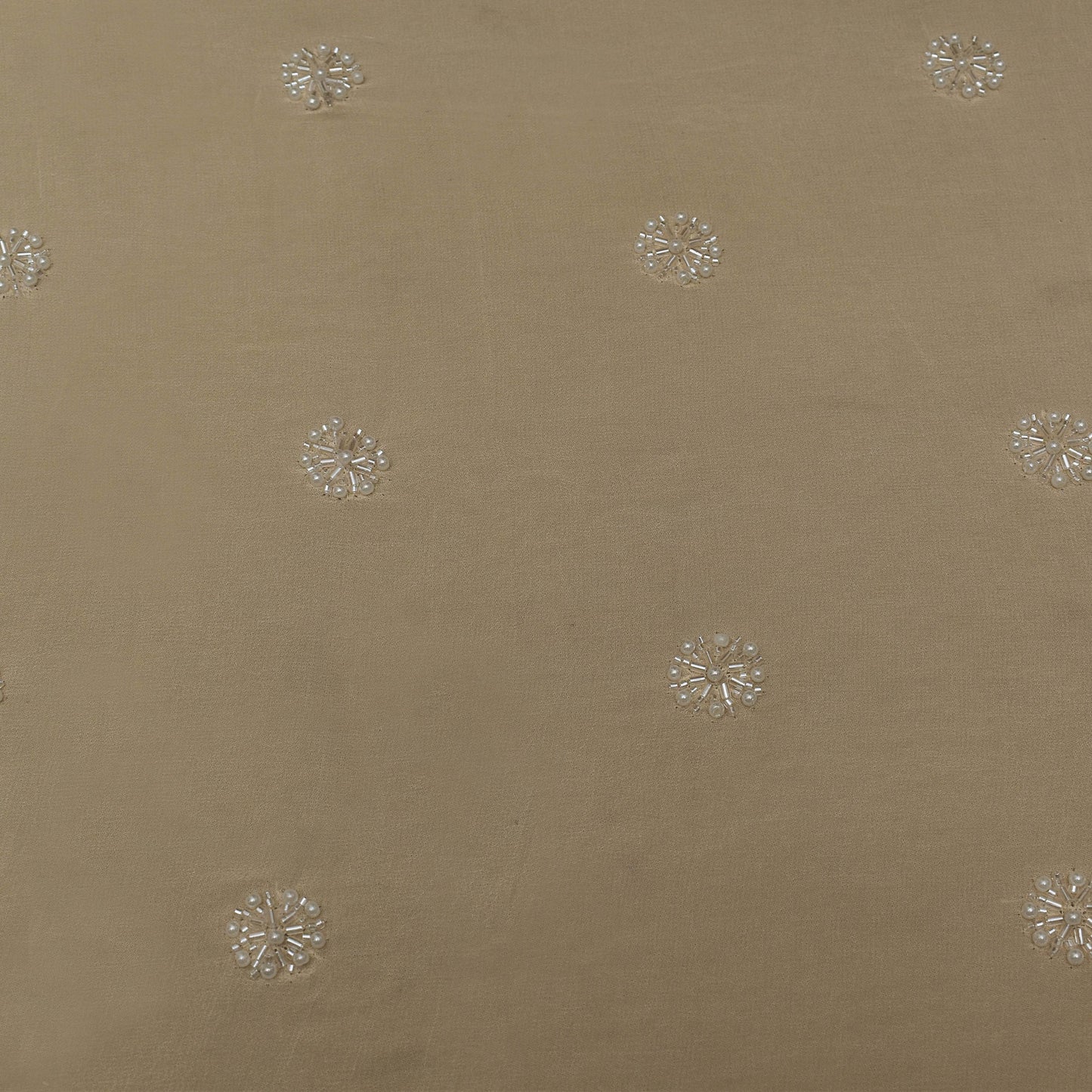 Lemon Color Georgette Booti Fabric