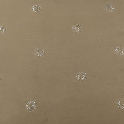 Lemon Color Georgette Booti Fabric