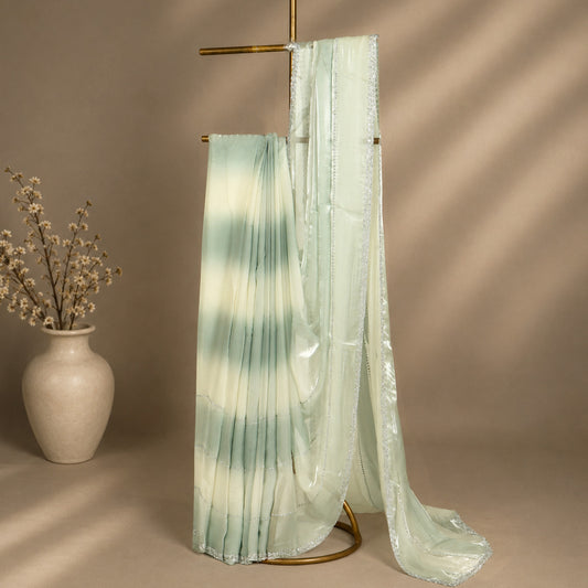 Elegant Pista Green Saree