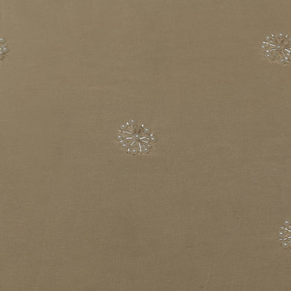 Lemon Color Georgette Booti Fabric