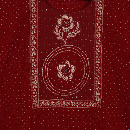 Semi Stitched Cotton Suit