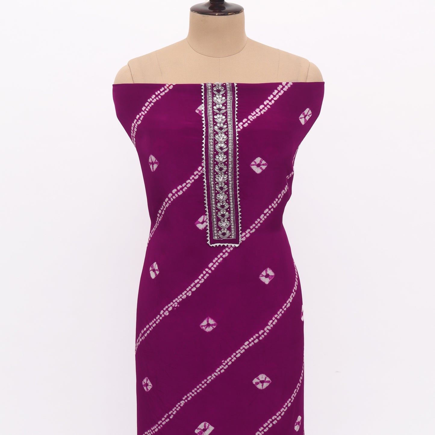 Unstitched Crape Suit Set