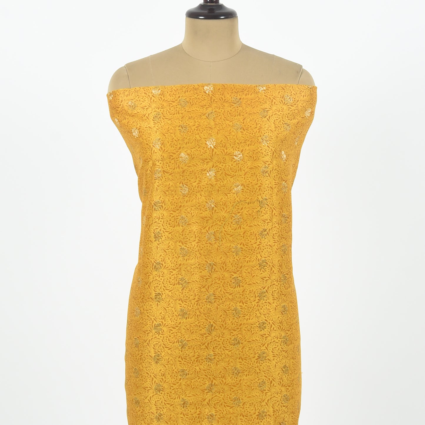 Unstitched Chanderi Suit Set