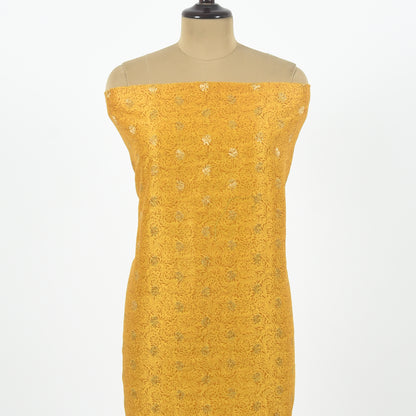 Unstitched Chanderi Suit Set