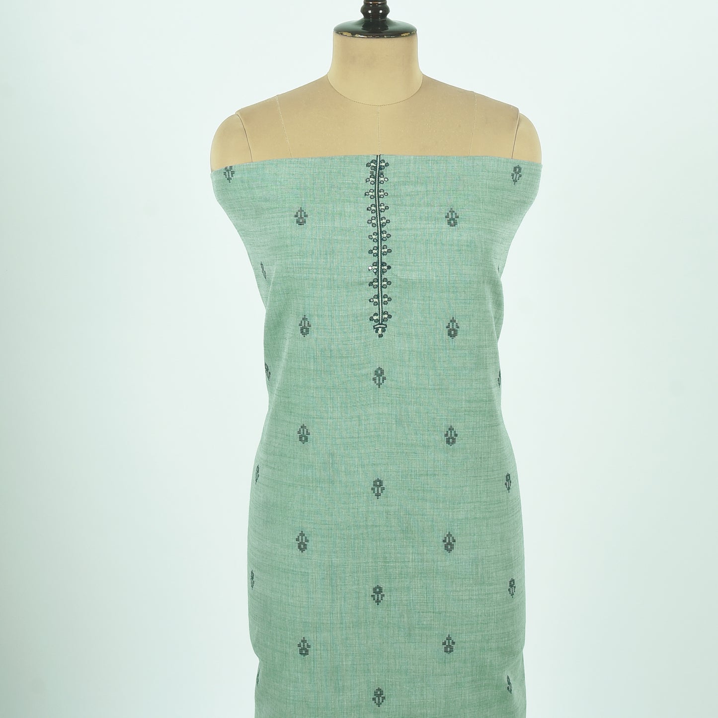 Unstitched Chanderi Suit Set