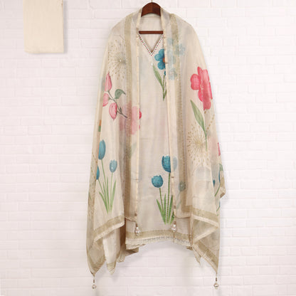 Semi Stitched Tissue Suit