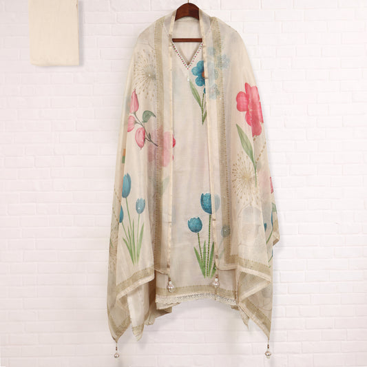 Semi Stitched Tissue Suit