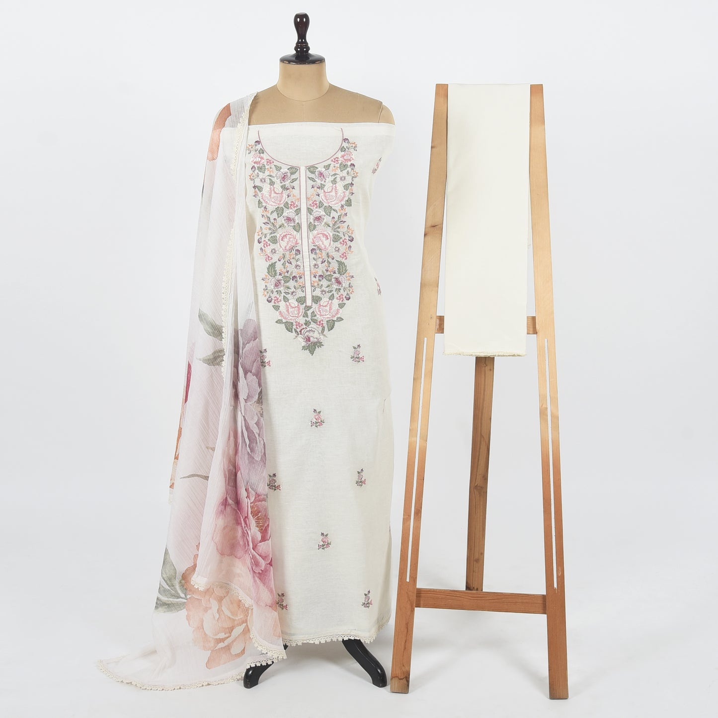 Unstitched Linen Suit Set