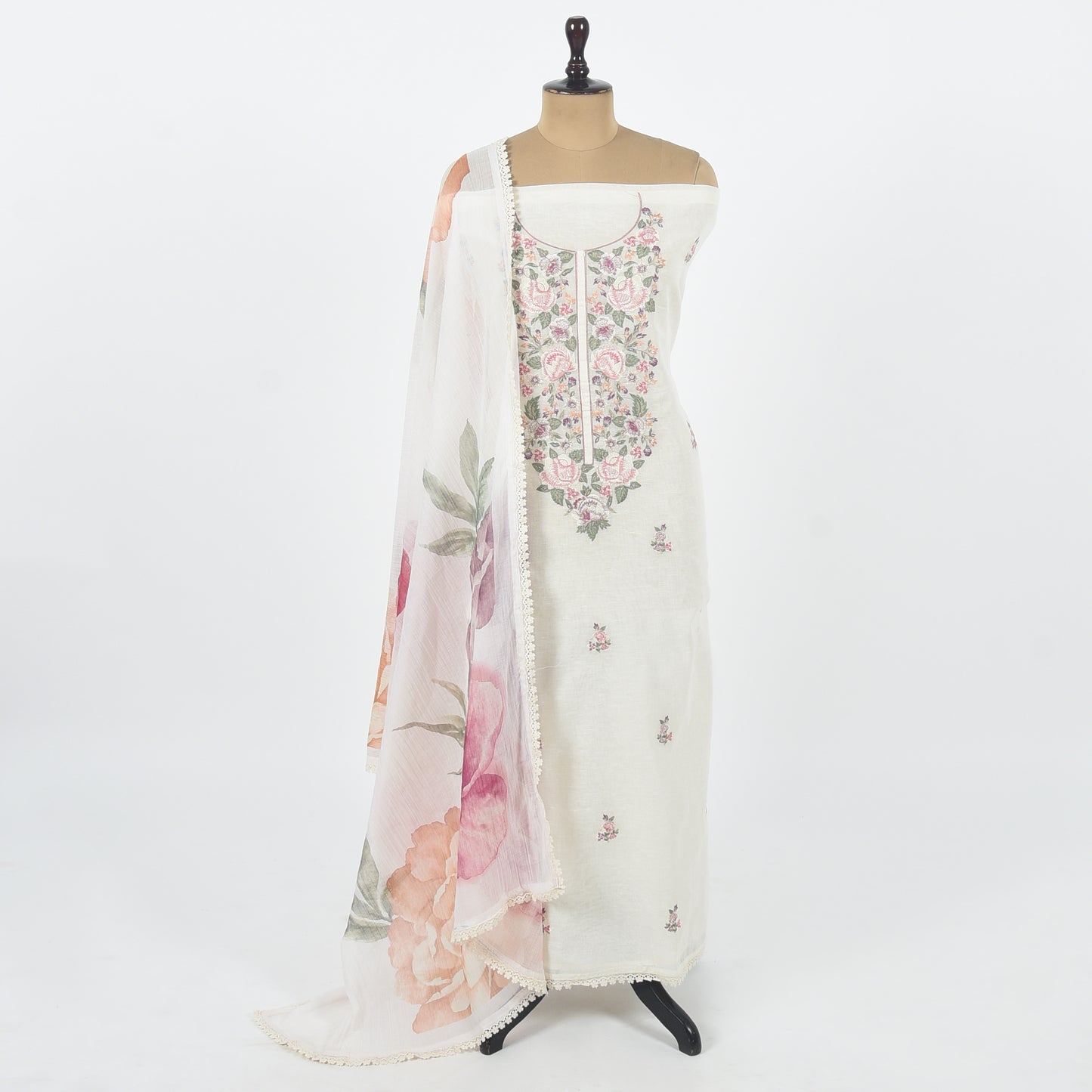 Unstitched Linen Suit Set