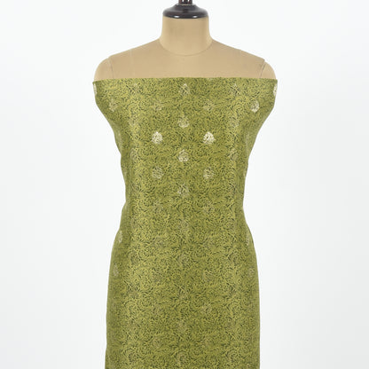 Unstitched Chanderi Suit Set