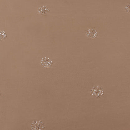 Peach Color Georgette Booti Fabric