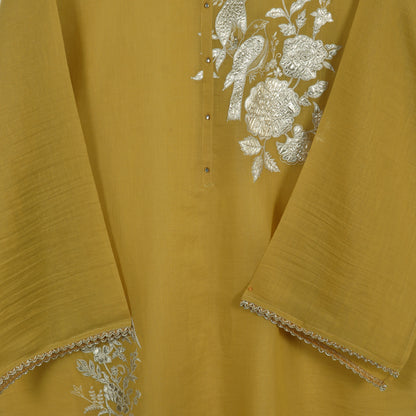 Semi Stitched Chanderi Suit