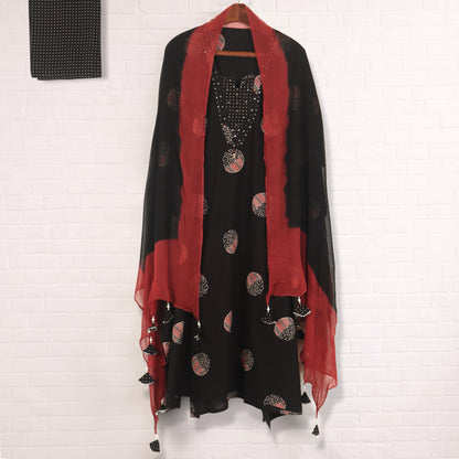 Semi Stitched Cotton Suit