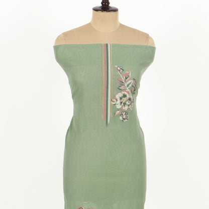 Unstitched Chanderi Suit Set