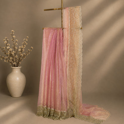 Elegant Puce Pink Saree