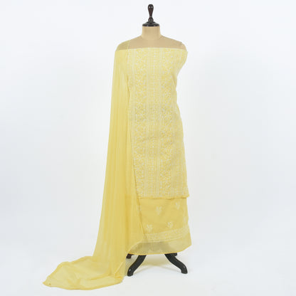 Unstitched Chanderi Suit Set