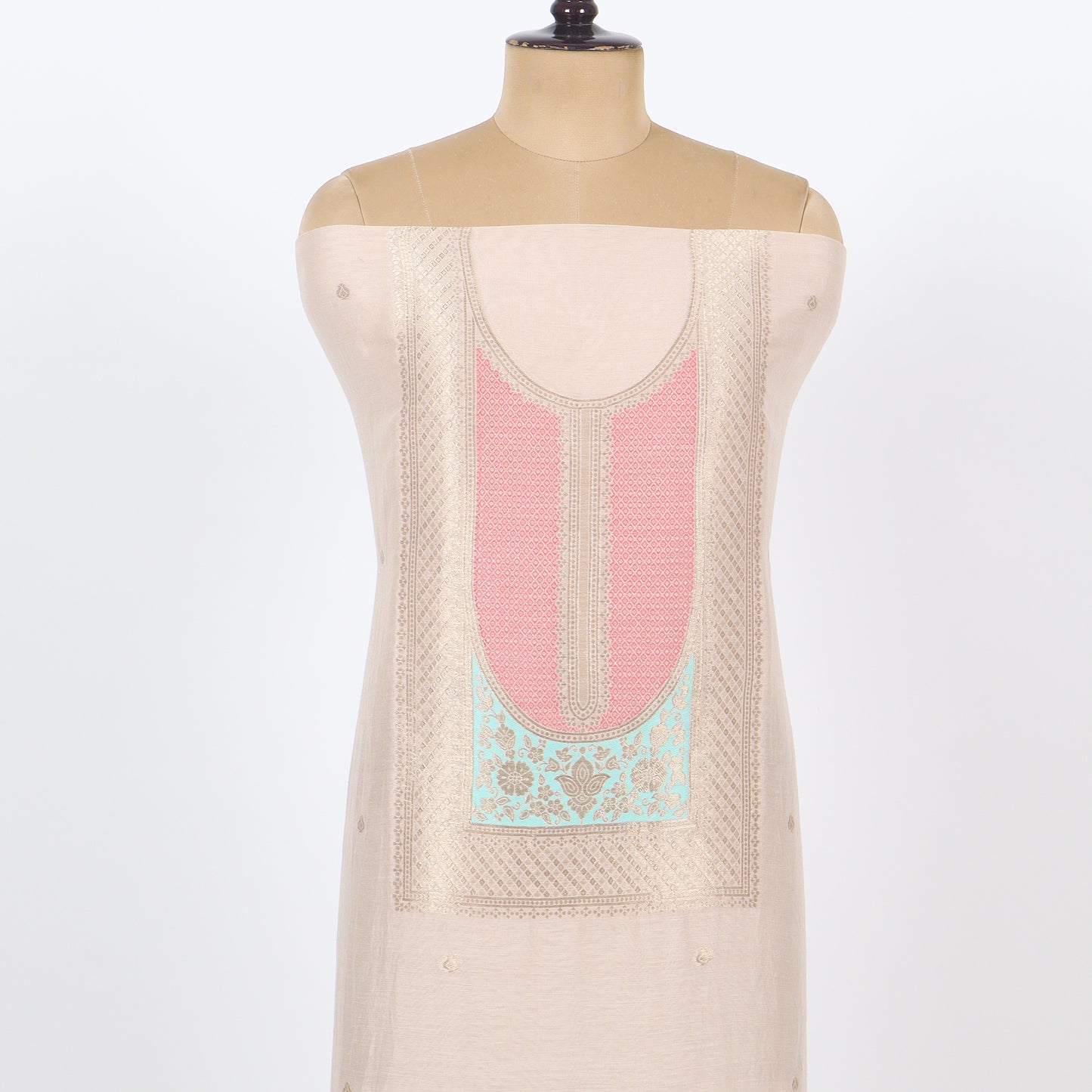 Unstitched Dola Silk Suit