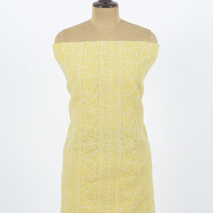 Unstitched Chanderi Suit Set