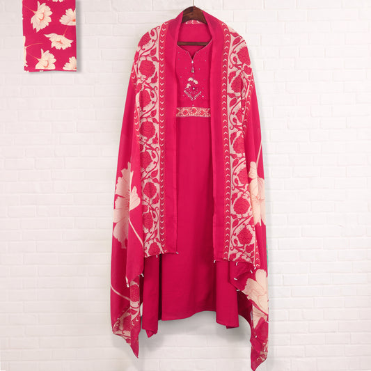 Semi Stitched Cotton Suit