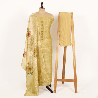 Unstitched Linen Suit Set