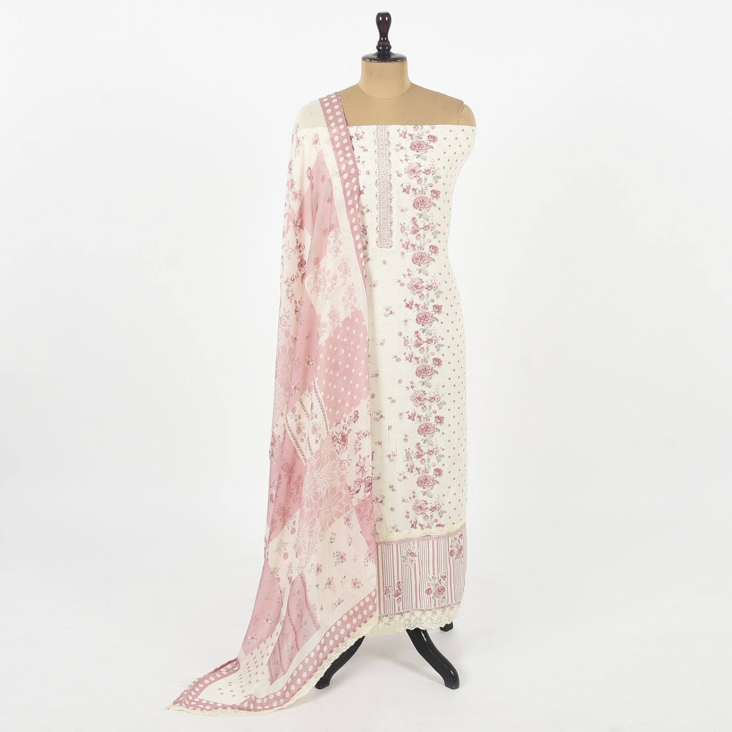 Unstitched Cotton Suit Set