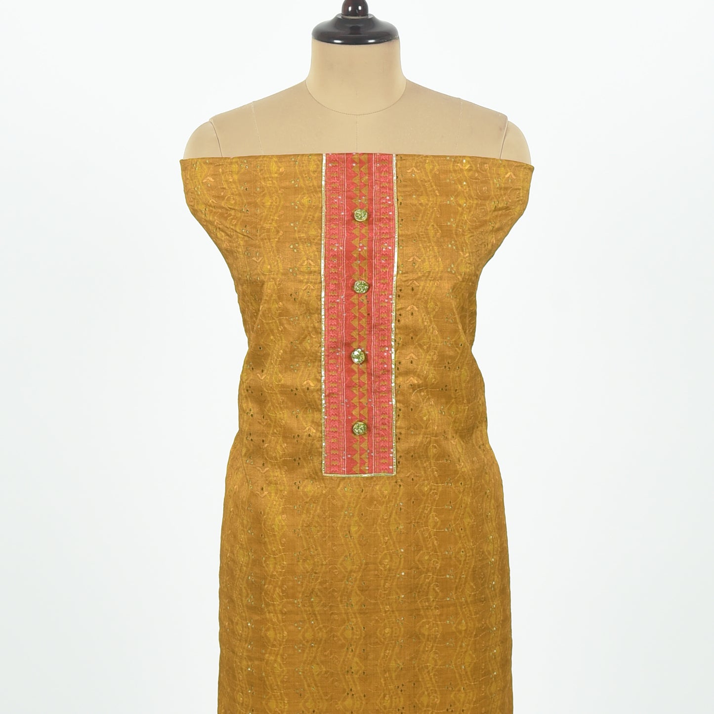 Unstitched Tussar Suit set