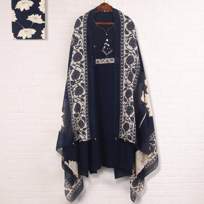 Semi Stitched Cotton Suit