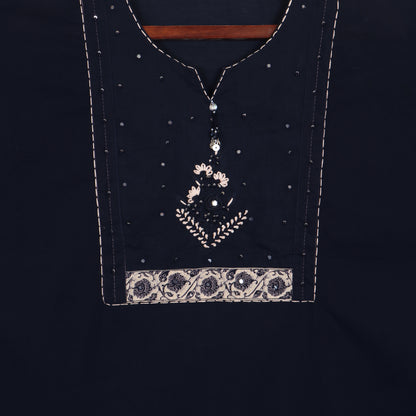 Semi Stitched Cotton Suit