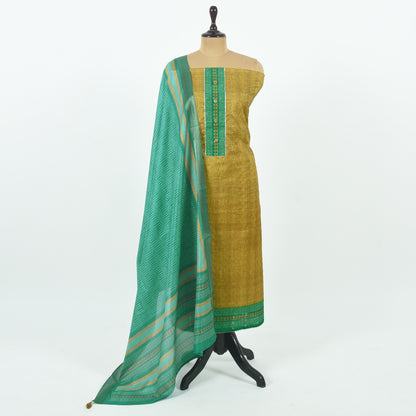 Unstitched Tussar Suit set