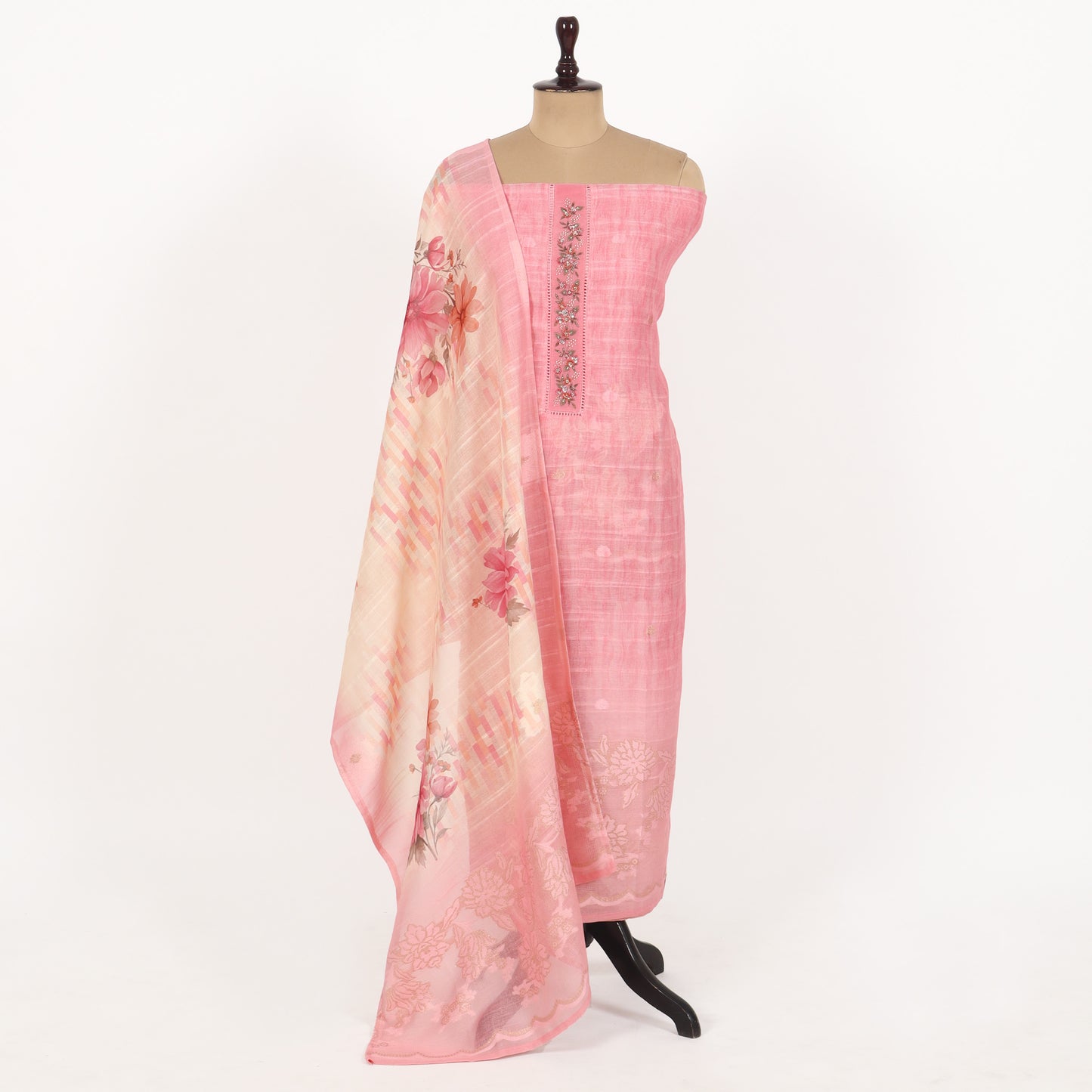 Unstitched Linen Suit Set