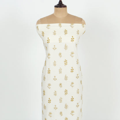 Unstitched Chanderi Suit Set