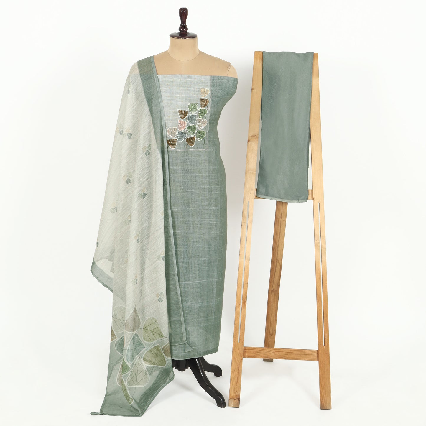 Unstitched Linen Suit Set