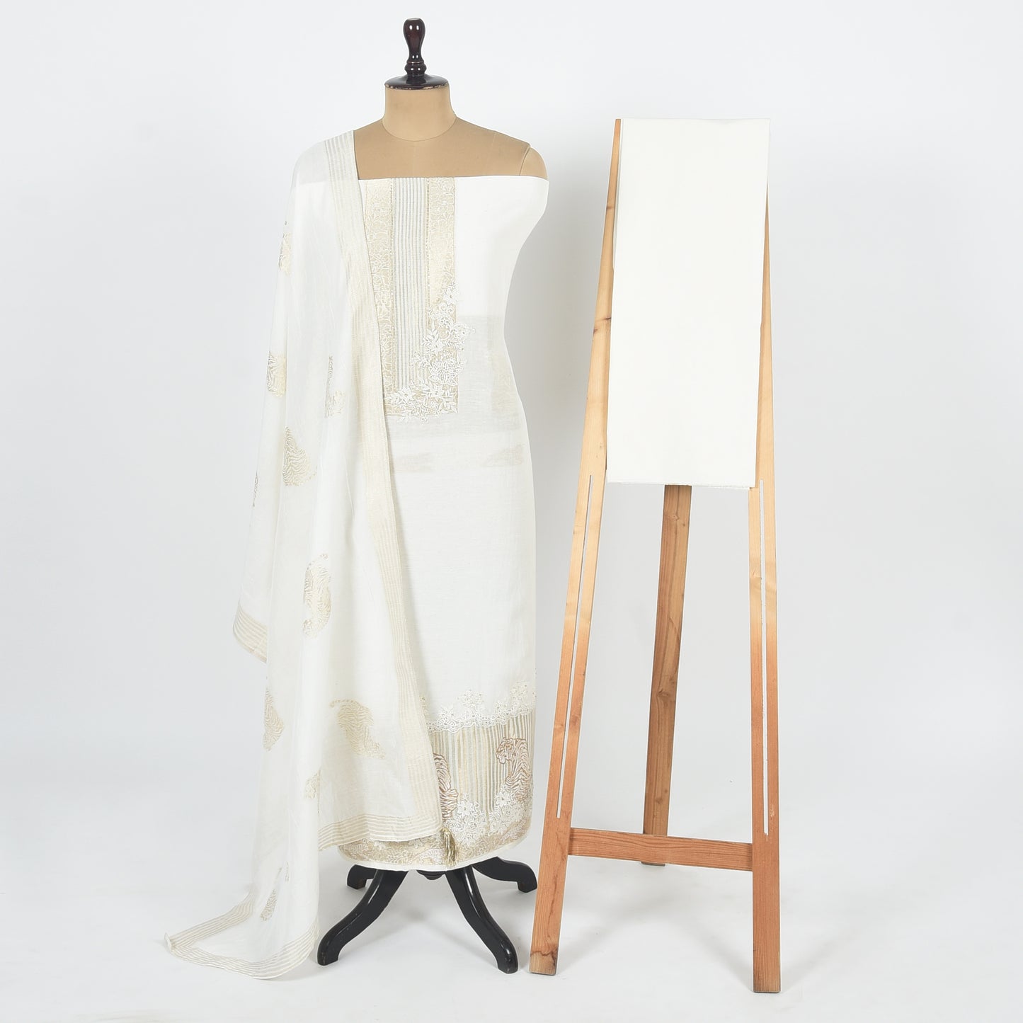 Unstitched Linen Suit Set