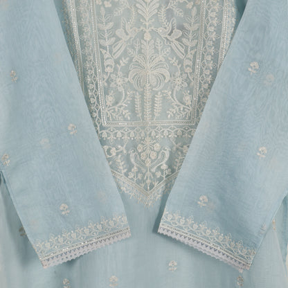 Semi Stitched Chanderi Suit