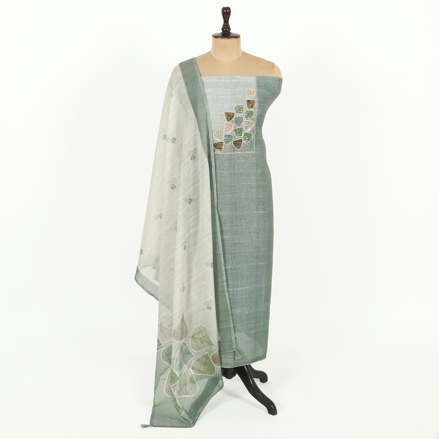 Unstitched Linen Suit Set