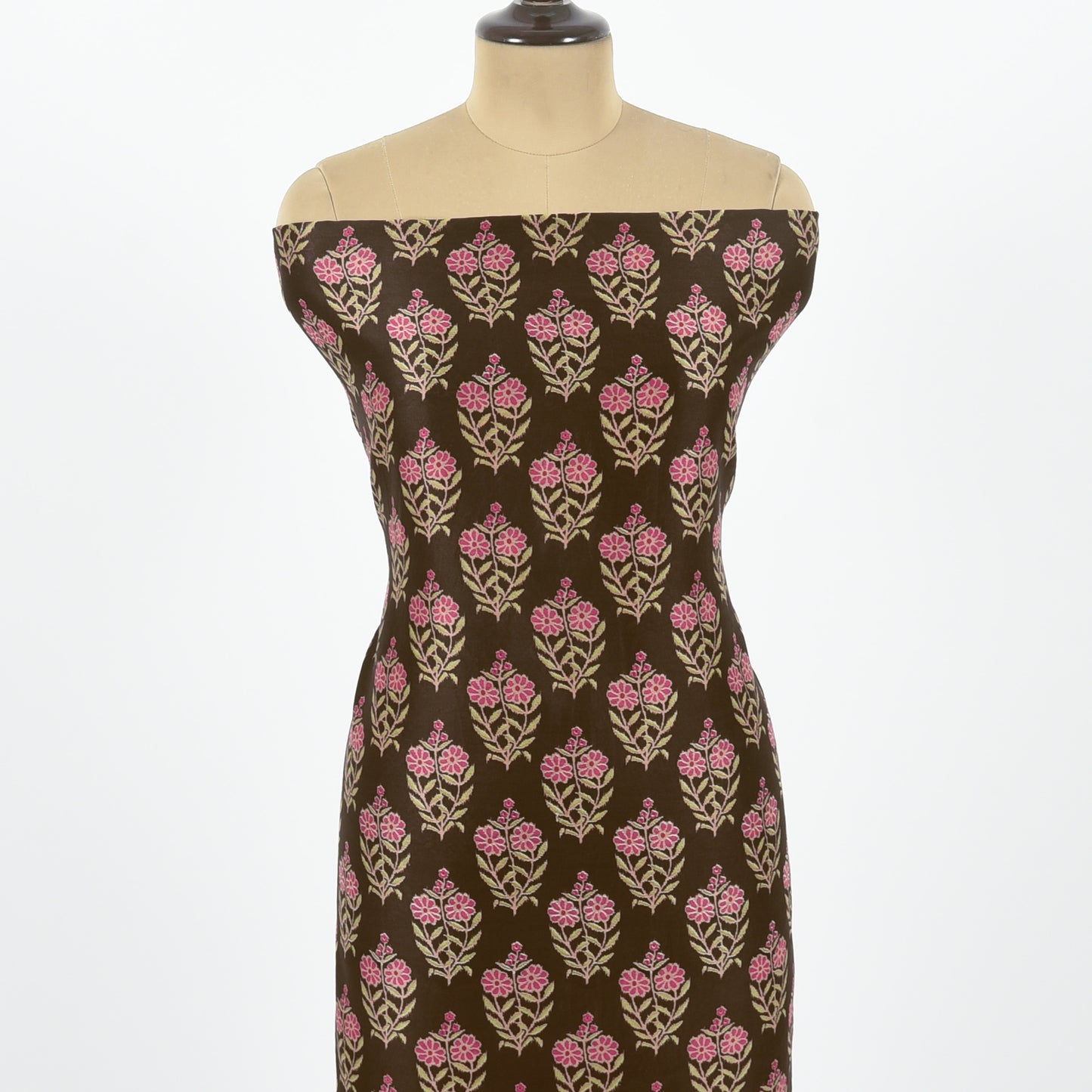 Unstitched Chanderi Suit Set