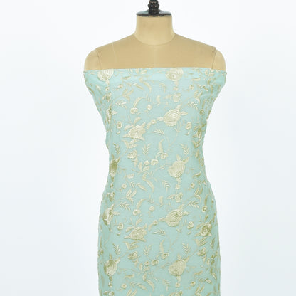 Unstitched Chanderi Suit Set