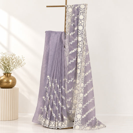 Lavender Saree