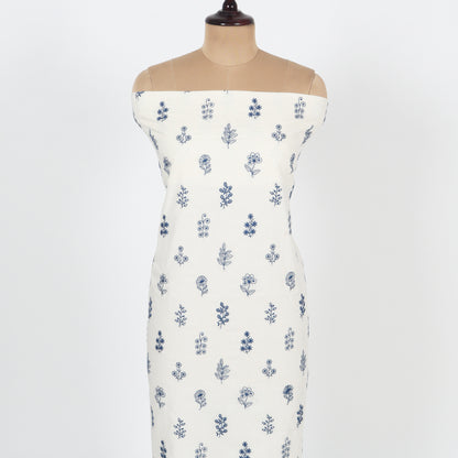 Unstitched Chanderi Suit Set