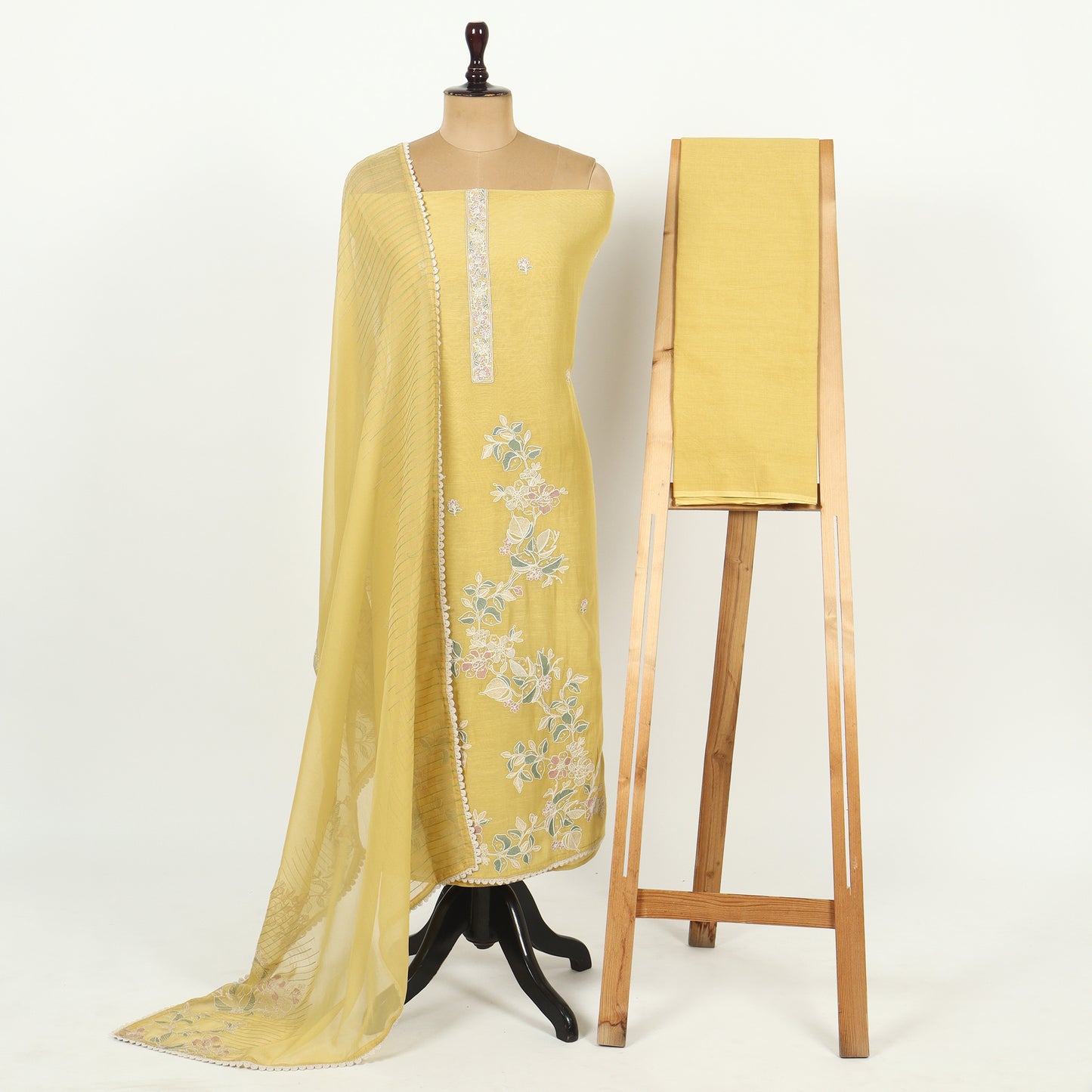 Unstitched Linen Suit Set