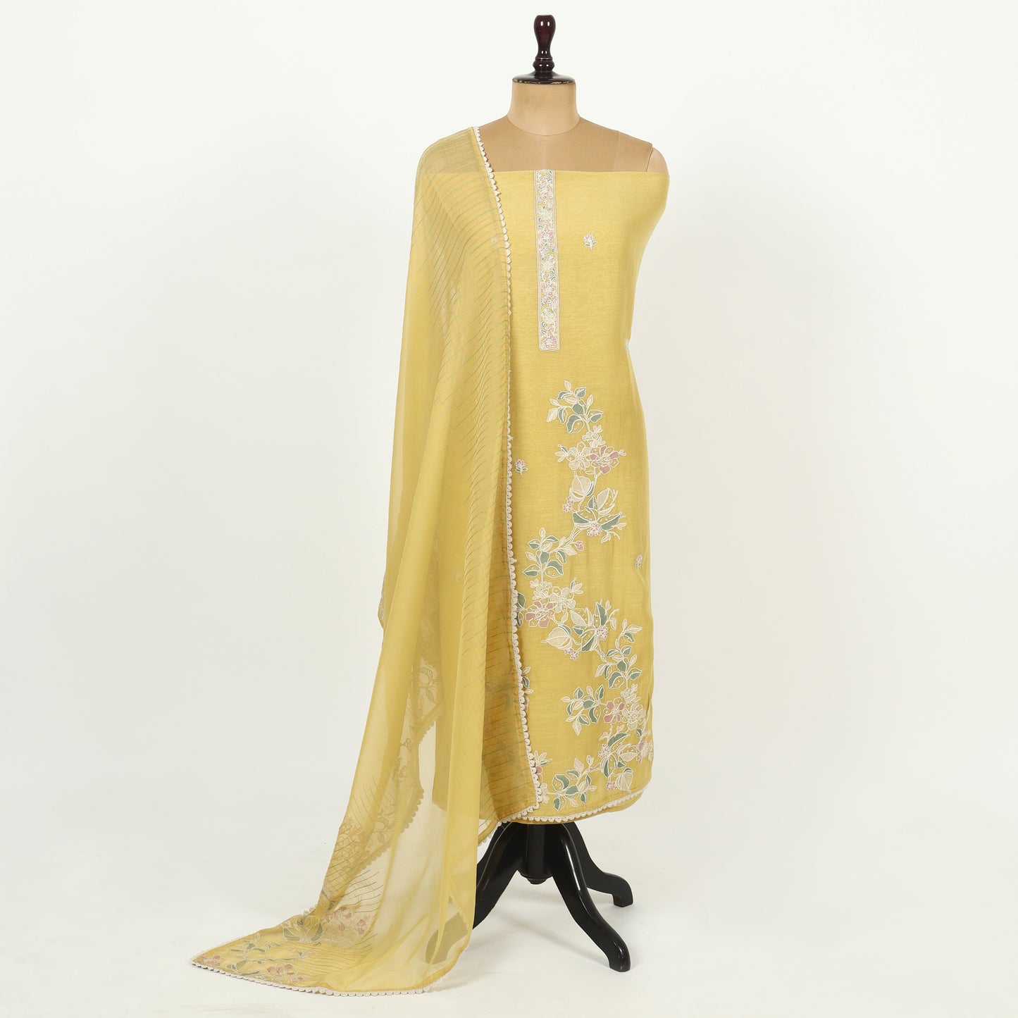 Unstitched Linen Suit Set