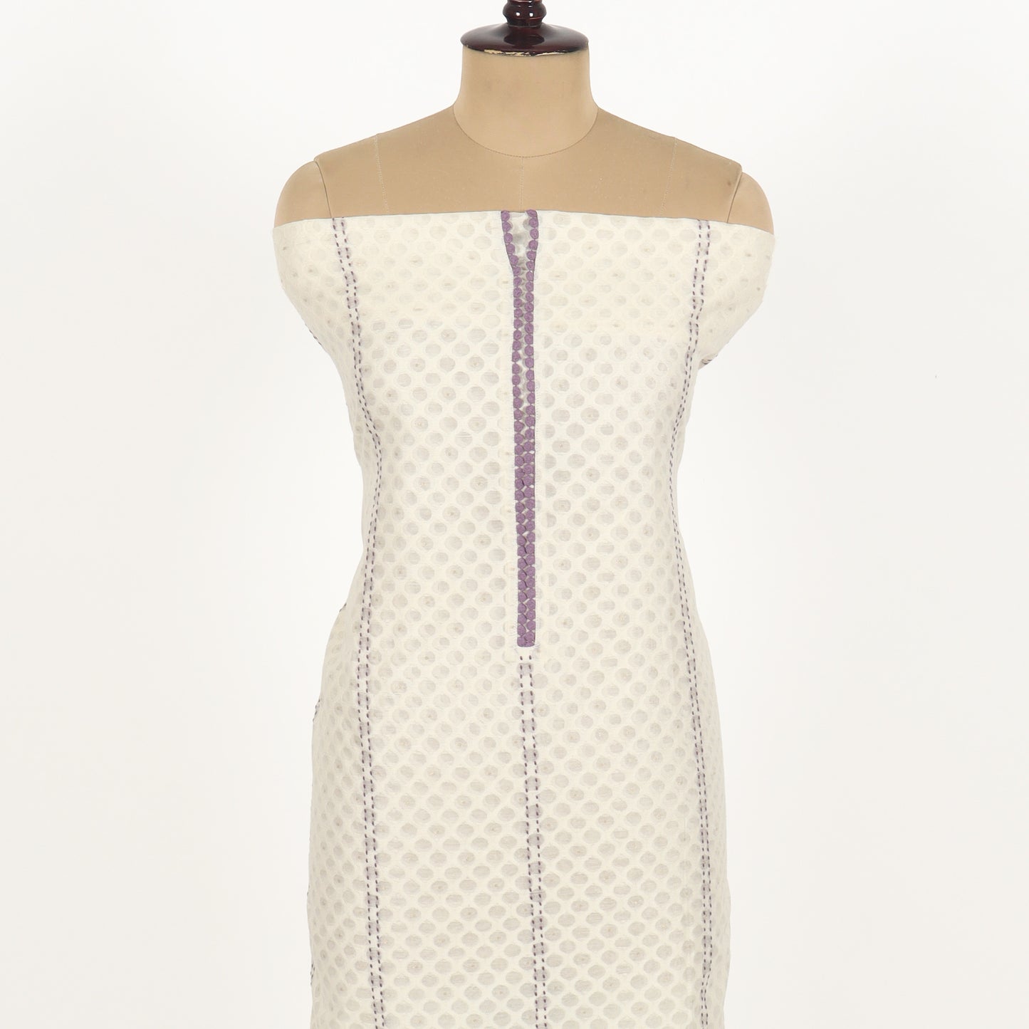 Unstitched Chanderi Suit Set