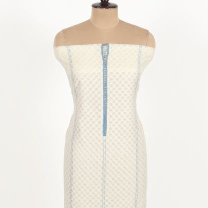 Unstitched Chanderi Suit Set