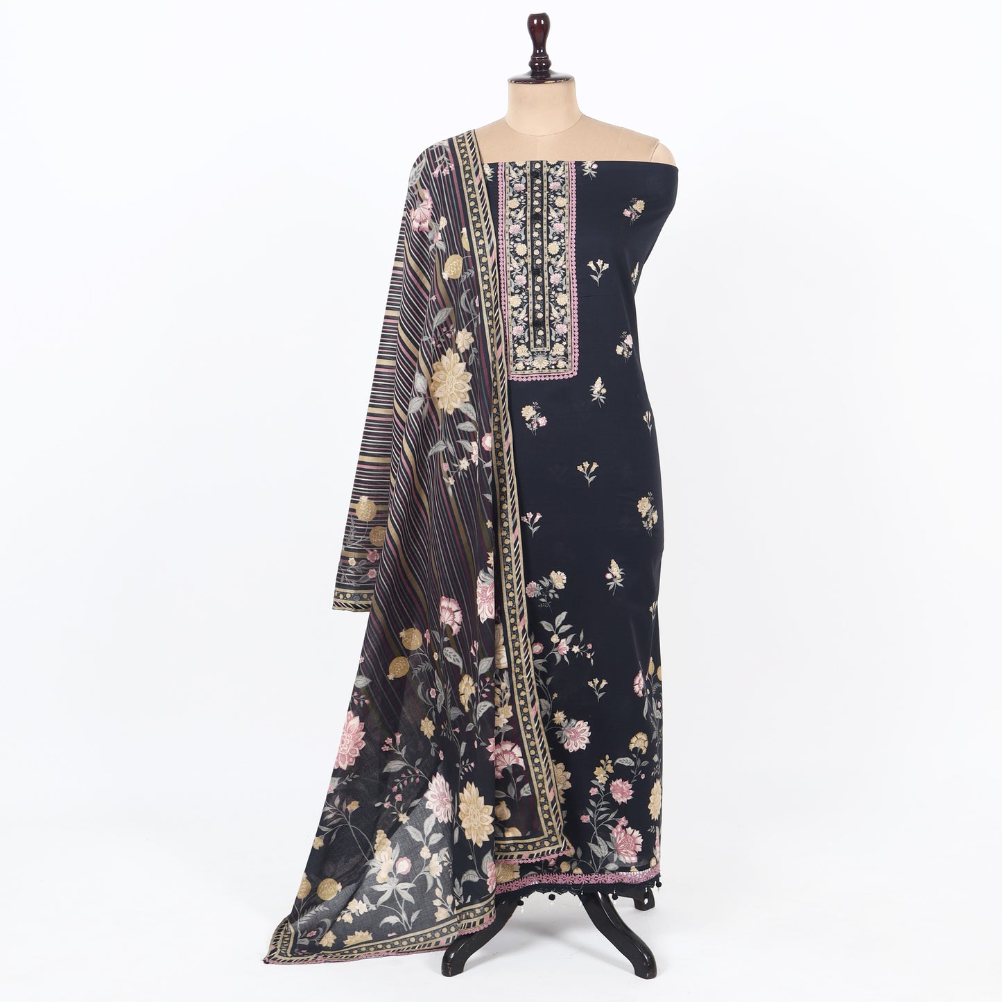 Unstitched Cotton Suit Set